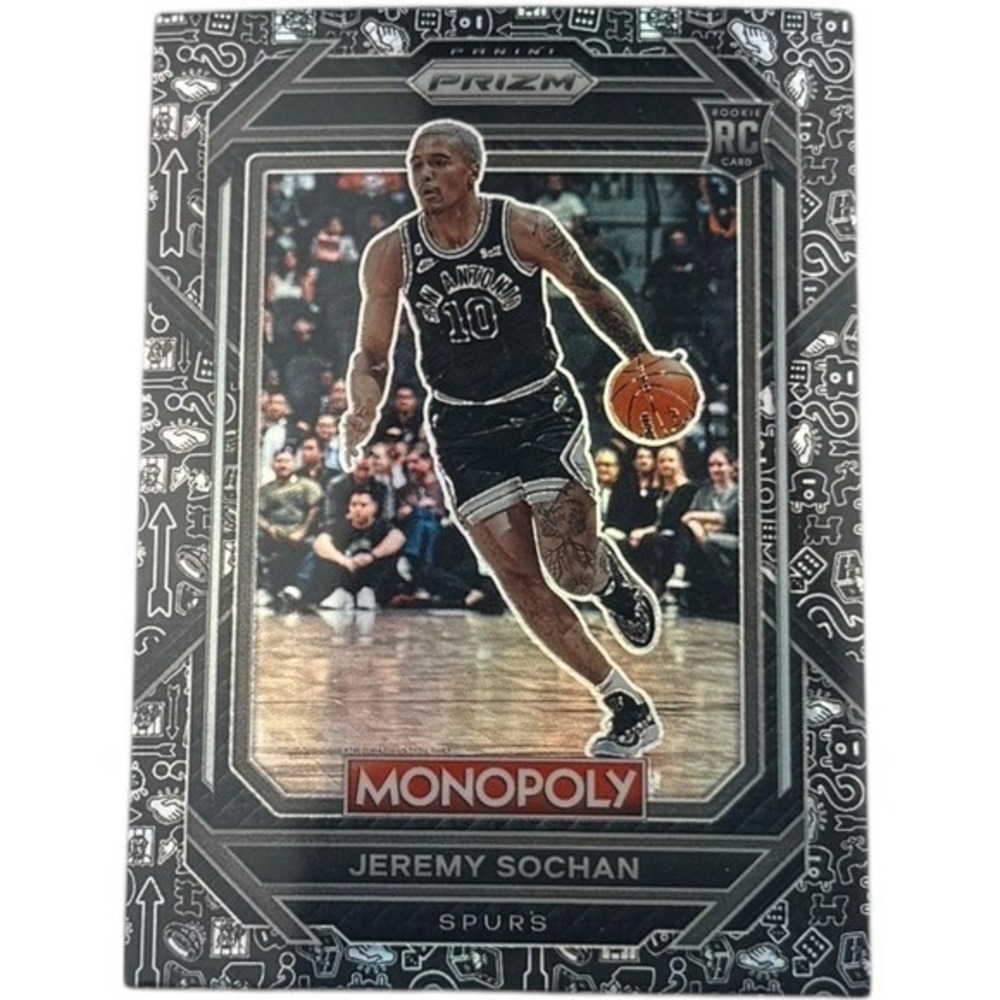 2022 Panini Prizm Monopoly Jeremy Sochan Rookie RC Basketball Card Spurs